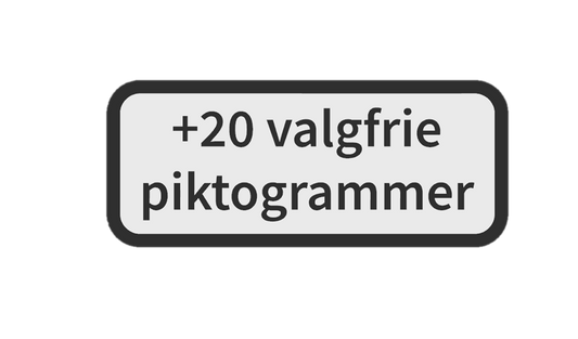 20 ekstra piktogrammer ved køb af +pakkerne