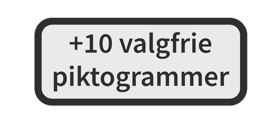 10 ekstra piktogrammer ved køb af +pakkerne
