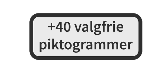 40 ekstra piktogrammer ved køb af +pakkerne